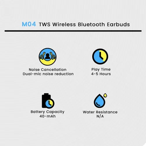 STEREO 895B Wireless Bluetooth Earbuds